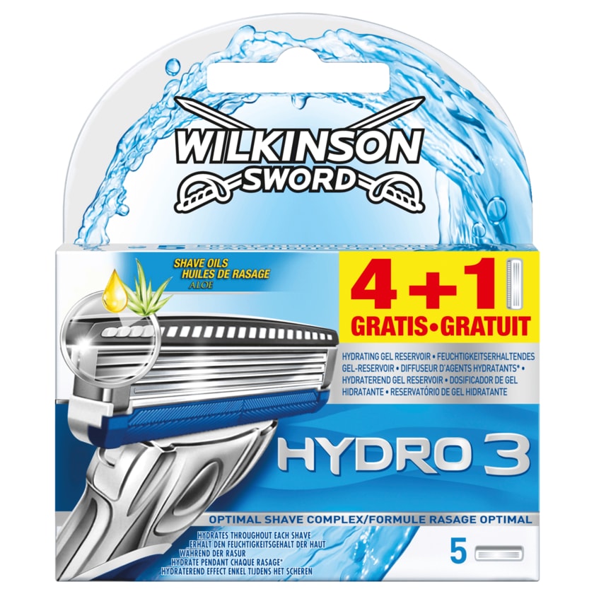 Wilkinson Sword Hydro 3 Klingen 4+1 Stück